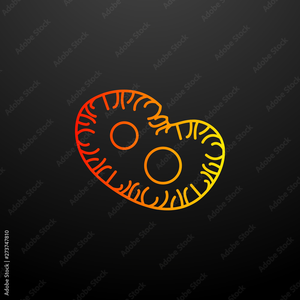 Aufkleber microorganisms nolan icon. elements of bacteria set. simple icon for websites, web design, mobile ap