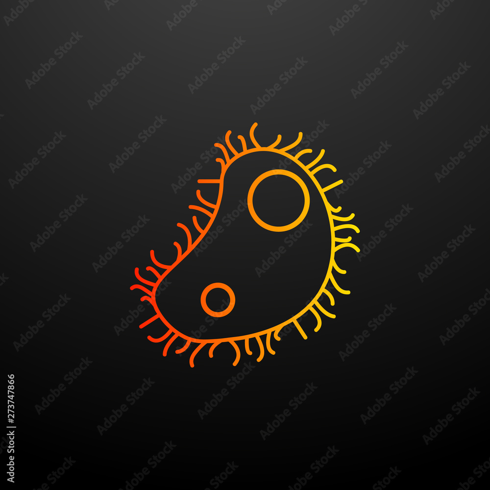 Aufkleber virus nolan icon. elements of bacteria set. simple icon for websites, web design, mobile app, info g