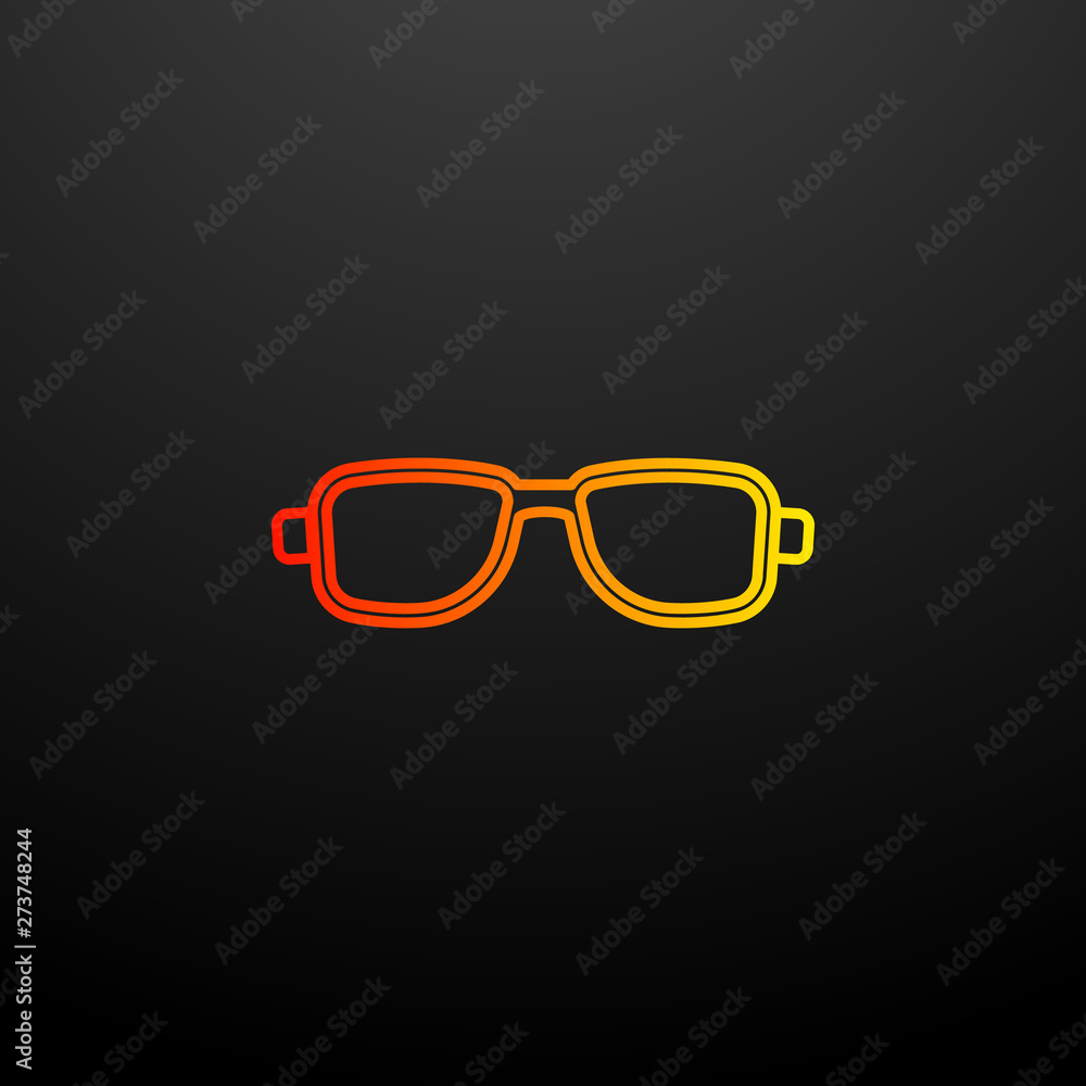 Poster spectacles nolan icon. elements of camping set. simple icon for websites, web design, mobile app, in