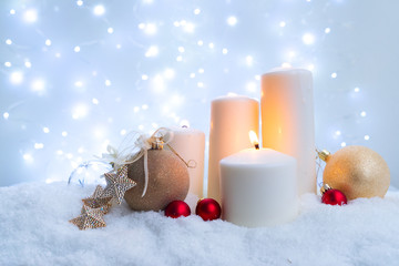 White christmas with snow