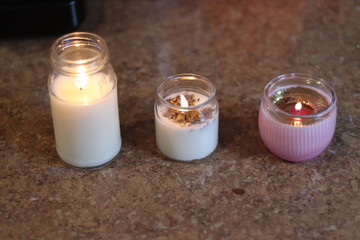 3 candles