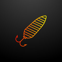 fishing hook nolan icon. Elements of camping set. Simple icon for websites, web design, mobile app, info graphics