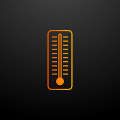 mercury thermometer nolan icon. Elements of camping set. Simple icon for websites, web design, mobile app, info graphics