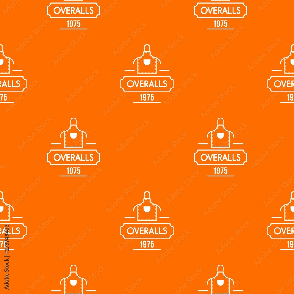 Aufkleber overalls pattern vector orange for any web design best