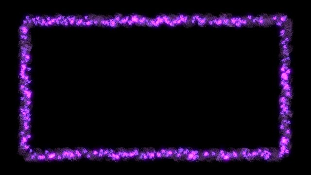 Purple animated border on black background