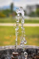 Obraz na płótnie Canvas Drinking Water Fountain in The Park