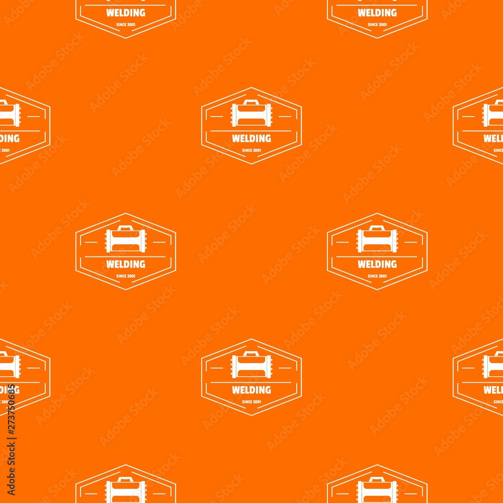Poster welding pattern vector orange for any web design best