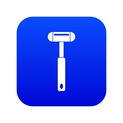 Reflex hammer icon digital blue for any design isolated on white vector illustration