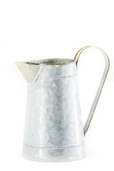 Old galvanized pitcher