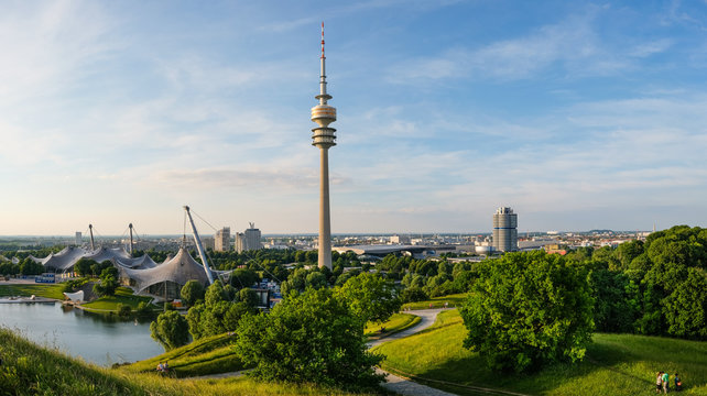 M&uuml;nchen Olympiaberg Panorama