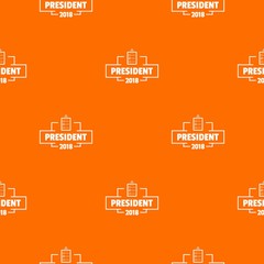 Vote president pattern vector orange for any web design best