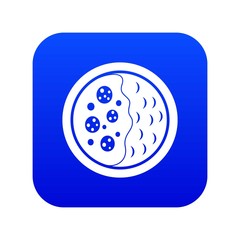 Asian soup icon digital blue for any design isolated on white vector illustration