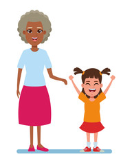 family avatar cartoon character portrait