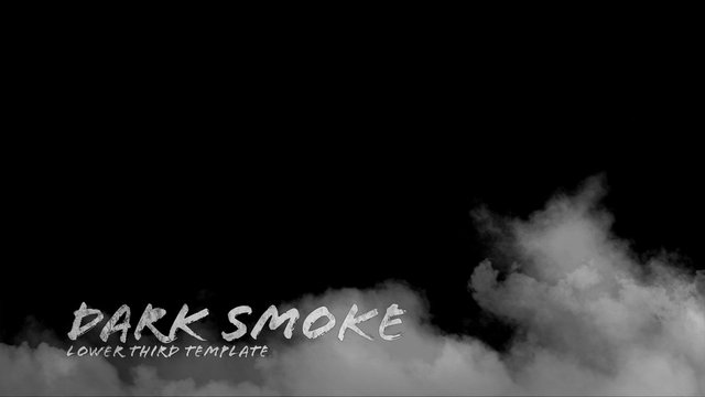 Dark Smoke Lower Third