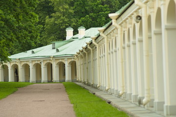 Obraz premium Outbuilding of the palace of Alexander Danilovich Menshikov in St. Petersburg.