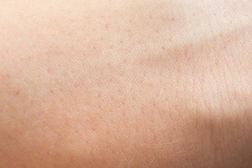 Macro of human skin. Human skin texture