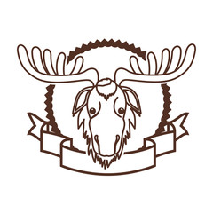 Moose forest animal of canada design