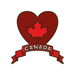 Maple leaf and canada symbol design