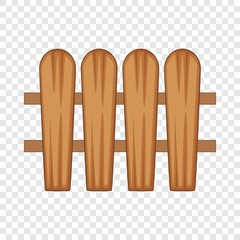 fence made of boards icon. Cartoon illustration of fence made of boards vector icon for web