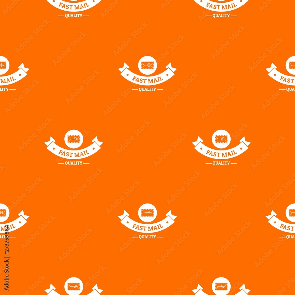 Poster delivery quality pattern vector orange for any web design best