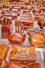 Beautiful handmade carved wooden boxes
