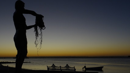 Statue p&ecirc;cheur