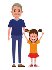 family avatar cartoon character portrait