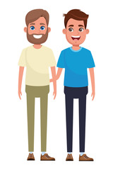 men avatar cartoon character portrait