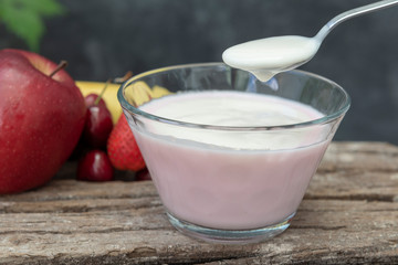 yogur  de frutas 