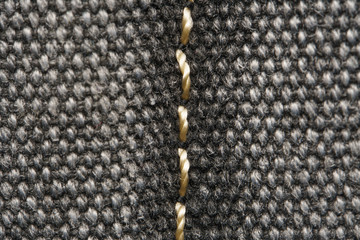 Gray Fabric Texture Background. Thick Fabric for Backpacks and Sports Equipment