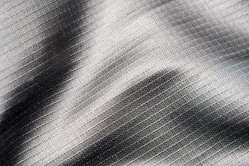 Gray Nylon Fabric Texture Background. Thick Fabric for Backpacks and Sports Equipment