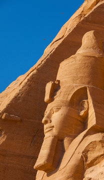 Gran Templo de Abu Simbel, Abu Simbel, Valle del Nilo, Egipto.