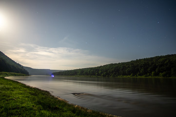 River Dniester summer night