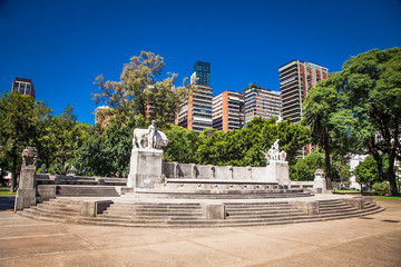  Monumento Fuente Riqueza at  Av. Pres. Figueroa Alcorta in Buenos Aires, Argentina.