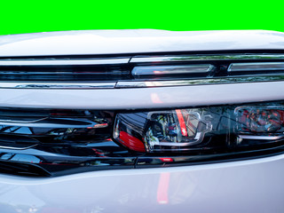 front grille and headlight car design