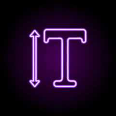 editorial, scale neon icon. Elements of editorial design set. Simple icon for websites, web design, mobile app, info graphics