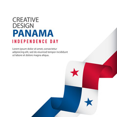 Panama Independent Day Poster Creative Design Illustration Vector Template