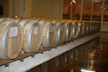 wine barrels