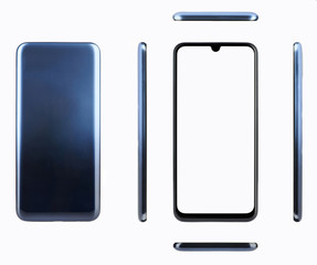 Dark blue generic smartphone