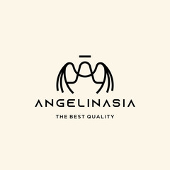 Initial Letter A Angel wing Logo Design Inspiration custom logo design vector