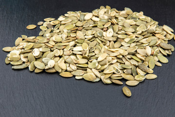 Organic and healthy pumpkin seeds0