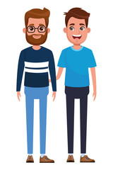 men avatar cartoon character portrait