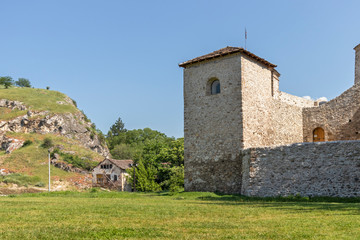 Fototapeta na wymiar Outside view of Ruins of Historical Pirot Fortress, Southern and Eastern Serbia
