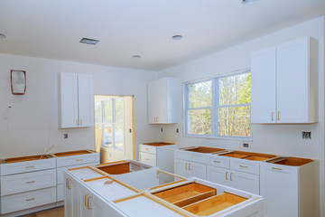 Custom kitchen cabinets of installation base of kitchen cabinets