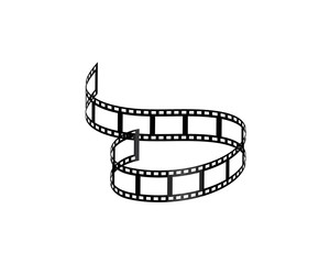 blank old filmstrip illustration vecto