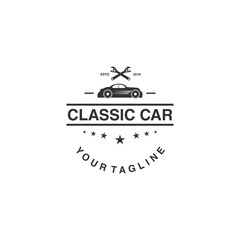 classic car logo design