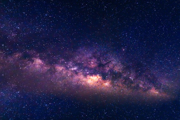 Starry night sky with milky way 