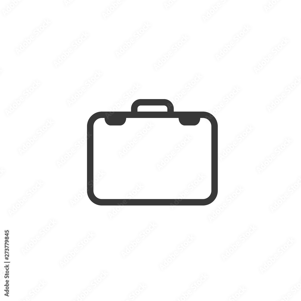 Poster briefcase icon. bag symbol. flat vector sign isolated on white background. simple vector illustratio