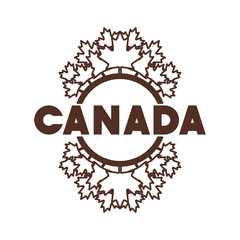 Maple leaf and Canada design