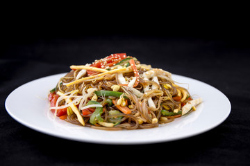 Bean Sprout, glass noodle with vegetables